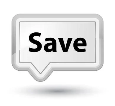 Save prime white banner button Illustrazione stock