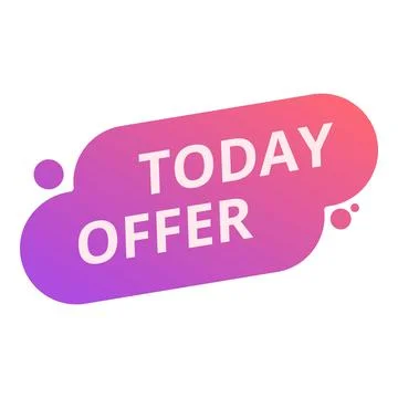Save promotion icon cartoon vector. Today offer Stock Illustration