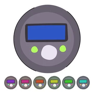 Save shower timer vector cartoon graphic Stock Illustration
