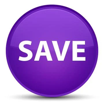 Save special purple round button Stock Illustration
