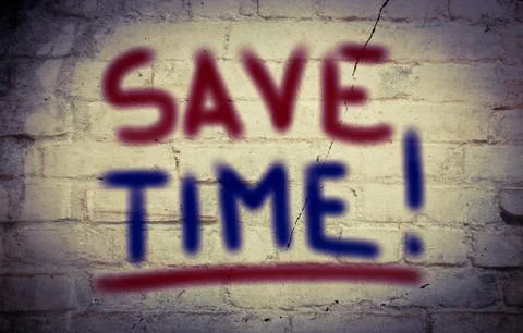 Save time concept Illustrazione stock