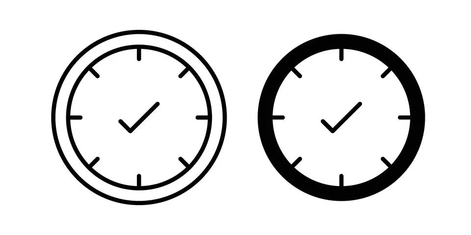 Save time icon vector, illustration icon set Stock Illustration
