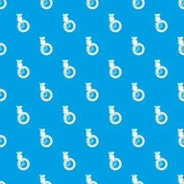 Save time pattern vector seamless blue Stock Illustration