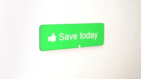 Save today button Stock Footage 68512982