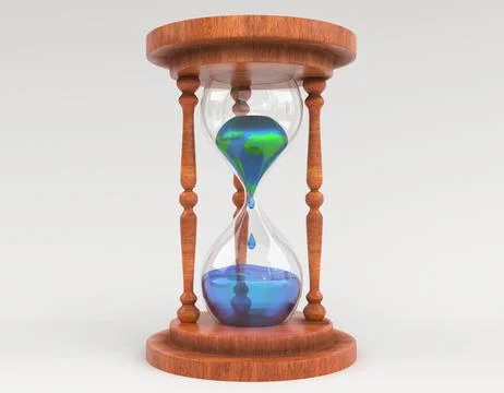 Save water climate change 3d illustration 스톡 일러스트