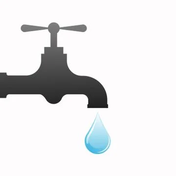 Save The Water Concept. drop save water Stock Illustration