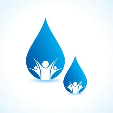 Save water concept Stock Illustration
