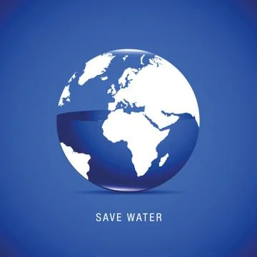 Save water for the earth Stock-Illustration