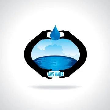 Save water Stock Illustration