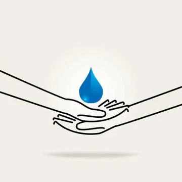 Save water Stock Illustration