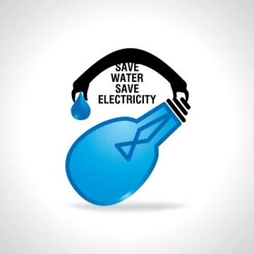 Save water Stock Illustration