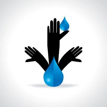 Save water Stock Illustration