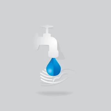 Save water Stock Illustration