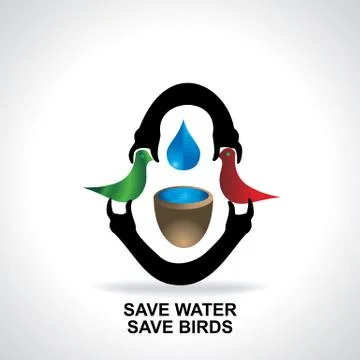 Save water Stock Illustration
