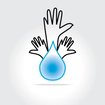 Save water Stock Illustration