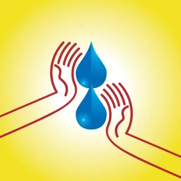 Save water Stock Illustration