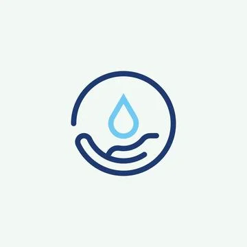 Save water logo Stock Illustration