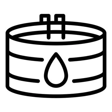 Save water pool icon outline vector. Clean drop Stock Illustration