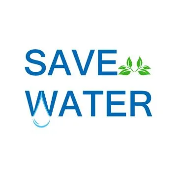 Save waters Stock Illustration
