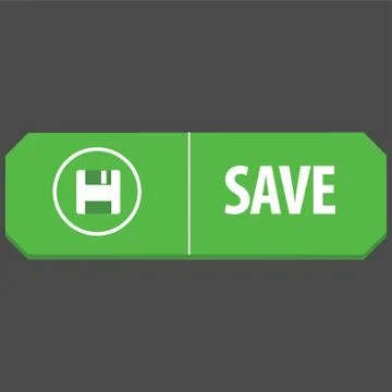 Save Web Button Stock Illustration