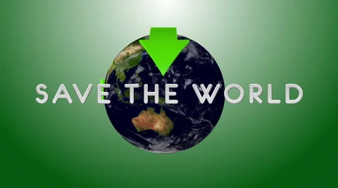 Save The World 02 Stock Footage 923224