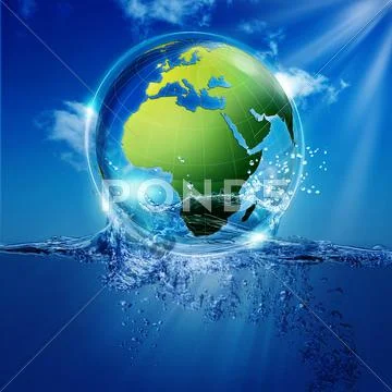 Save the world. abstract environmental backgrounds for your design Stock Photos