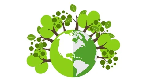 Save the world animation, Go green Stock Footage 303816655