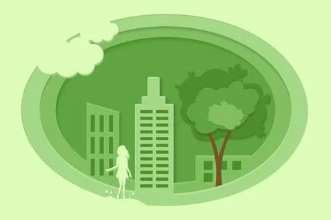 Save the world with ecology and environment conservation concept. Stock-Illustration