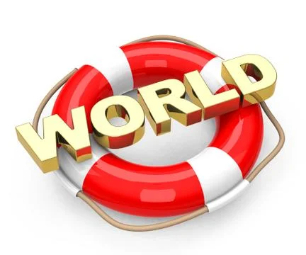 Save the world Illustrazione stock