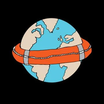 Save the world Illustrazione stock