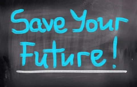 Save Your Future Concept Illustrazione stock