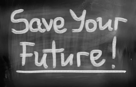 Save Your Future Concept Stock Illustration