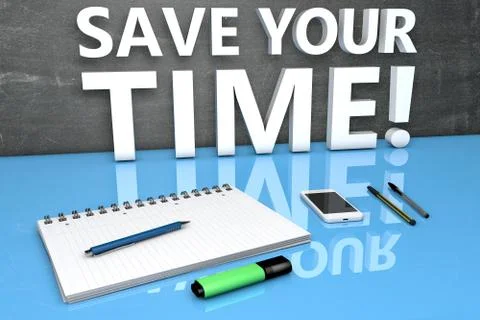 Save your Time Stock Illustration