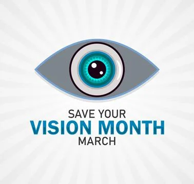 Save Your Vision Month Illustrazione stock