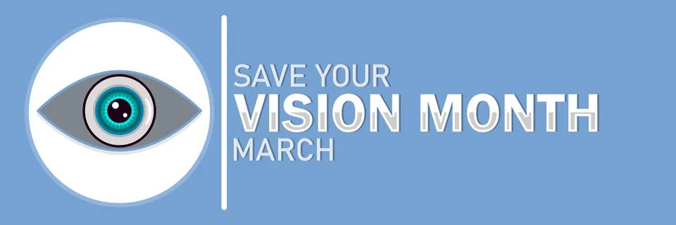 Save Your Vision Month Иллюстрация