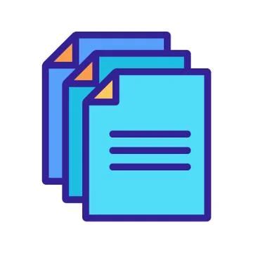Saved the dowments of the vector icon. Isolated contour symbol illustration イラスト素材