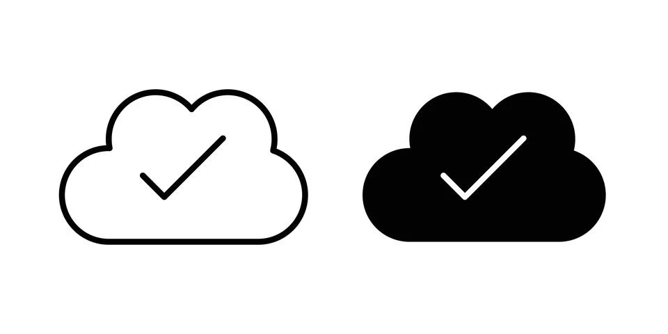 Saved to drive icon vector editable eps10 库存插图