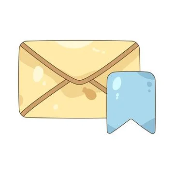 Saved mail Ilustração Stock