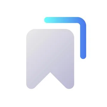 Saved messages pixel perfect flat gradient two-color ui icon イラスト素材