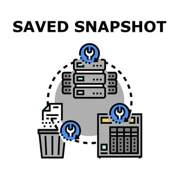 Saved snapshot data management and system recovery Stock Illustration