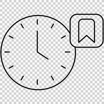 Saved time Illustrazione stock