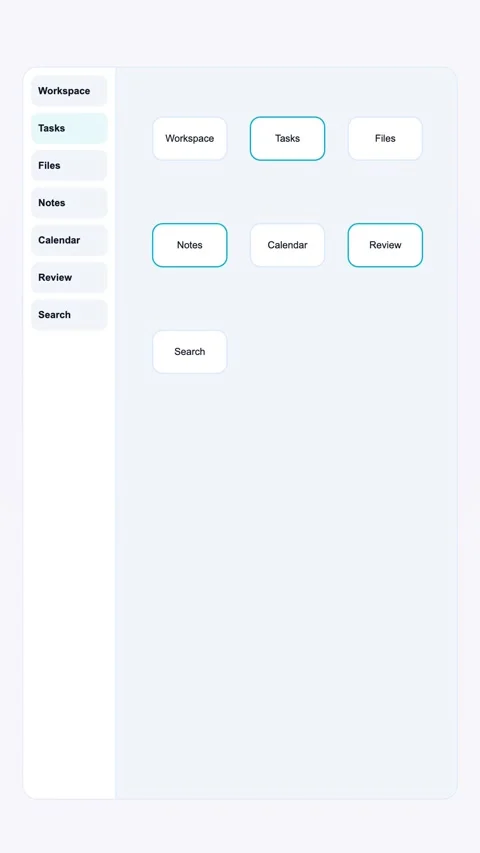 Saved Views Manager Generic SaaS Interface Vertical Animation Stock Footage 345154091