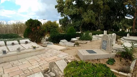 Savei Zion Cemetery Stock Footage 99444294