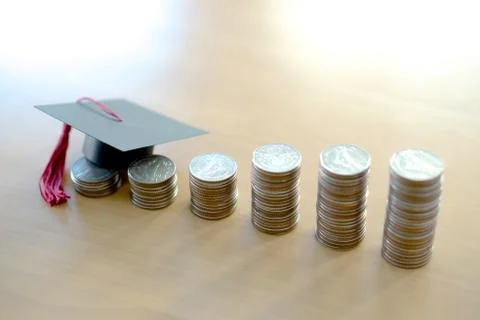 Saveing for eudcation Foto stock