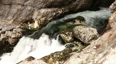 Savica waterfall Stock Footage 49054389