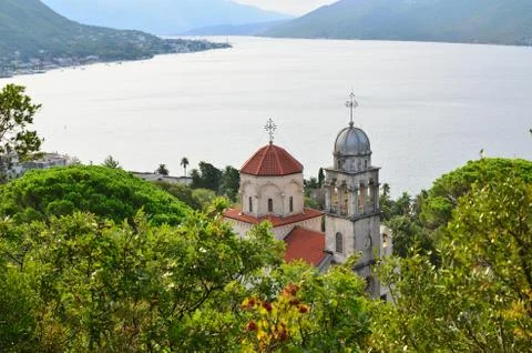 Savina monastery in summer Stock Photos