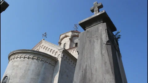 Savina Monastery, tombs Video stock 32674962