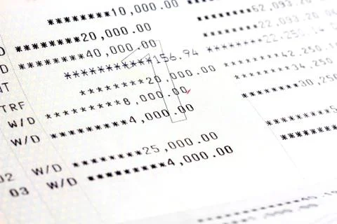 Saving account passbook Stock Photos