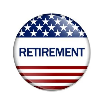 Saving for an american retirement Stock Illustration