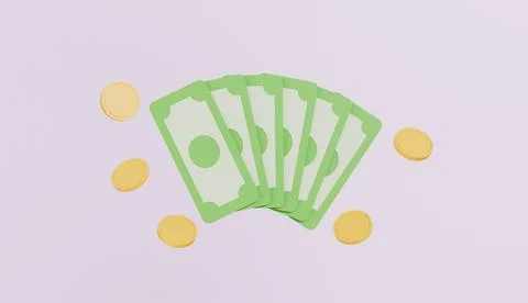 Saving and investment concept 3d illustration Stock Illustration